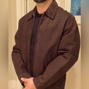 Men’s vintage genuine suede Wilke Rodriguez brown jacket from late 90s - size M